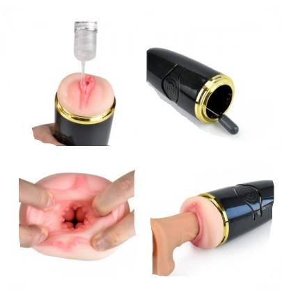 Rechargeable Vibrator Male Masturbator Cup