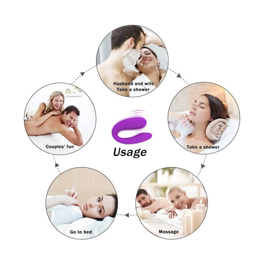 Mini Portable U-shape G-spot Double Head Vibrator