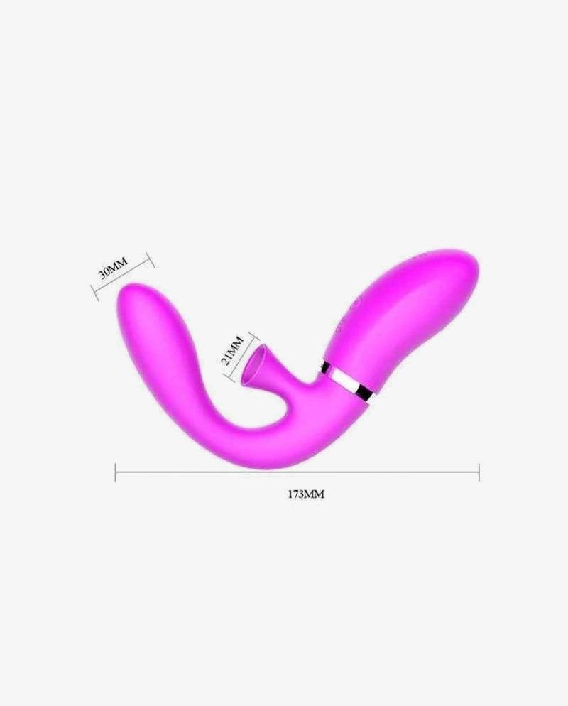 Flexible Vibrator with 12 Modes of Vibration with Suction