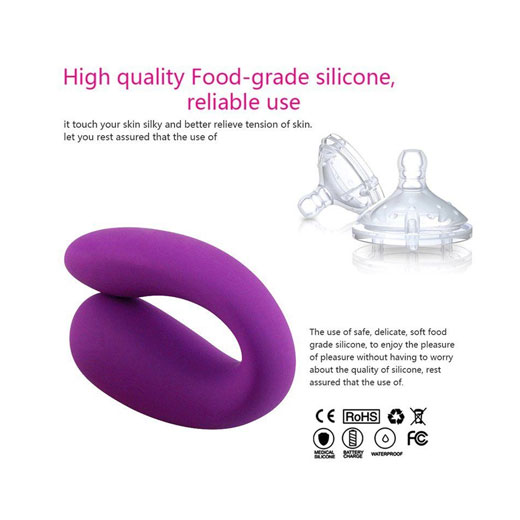 Mini Portable U-shape G-spot Double Head Vibrator