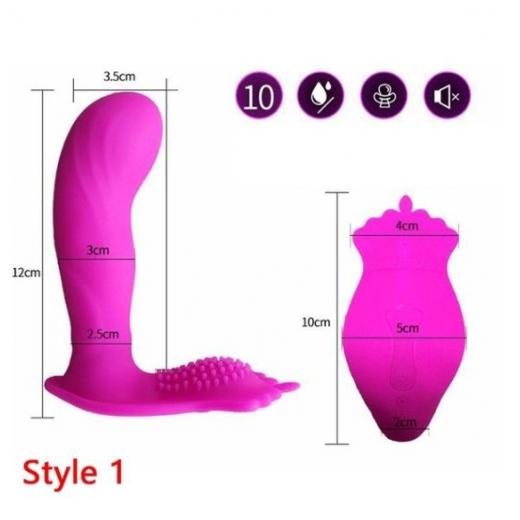 10 FREQUENCY Remote Control Wearable Vibrator