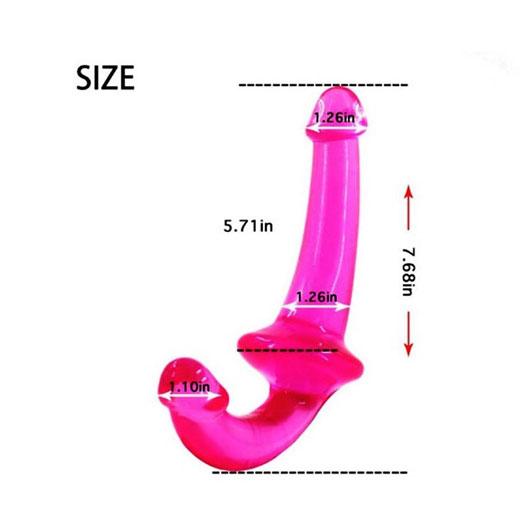 Realistic Double Ended Transparent Revolver Dildo Sex Toy