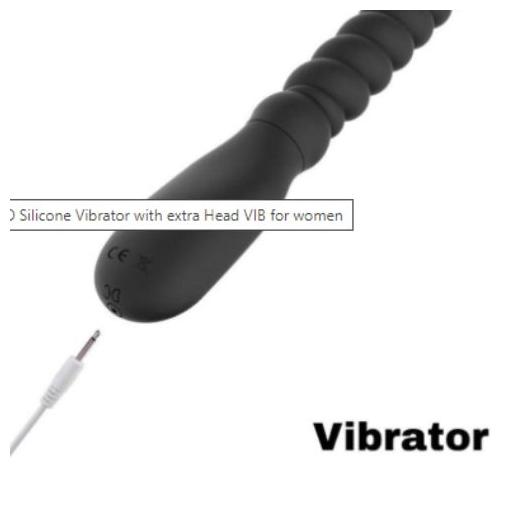 Silicone Vibrator With Extra Head VIB For Women