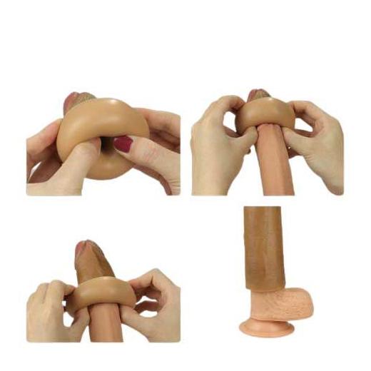 7 Realstic Smooth Silicone Penis Sleeve