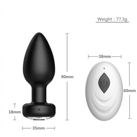 Anal Vibrator For Men Wireless Remote Control Silicone Butt Plug for Gay And Women Prostate Massager