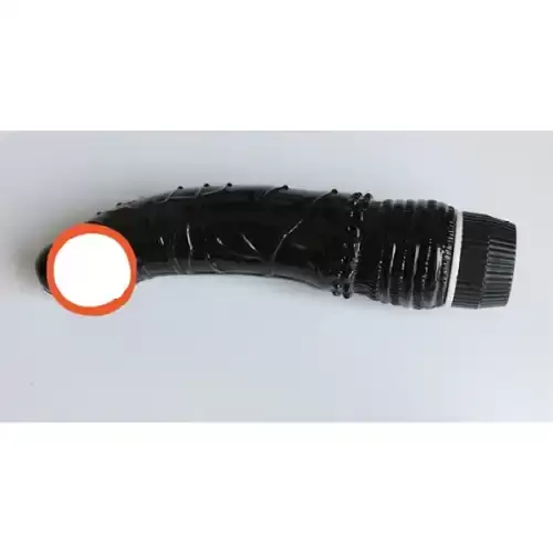 7 Inch Black Soft Jelly Rubber Female Masturbation Vibrator Dildo