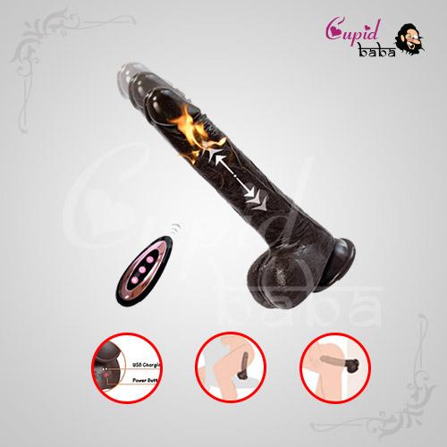 Black Thrusting for Woman silicone Heated Sucker Penis Remote Dildos