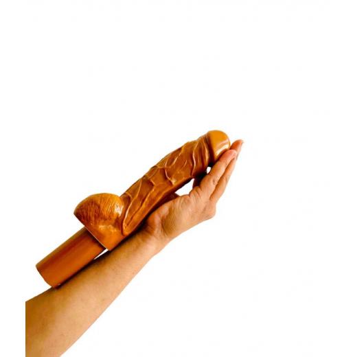 Brown Dildo With Handle