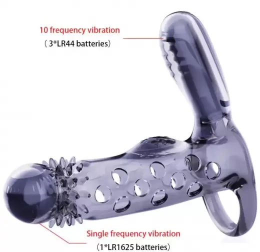 Bullet Vibrating Ring Sleeve G spot Clit Stimulator Delay Ejaculation Cock Ring