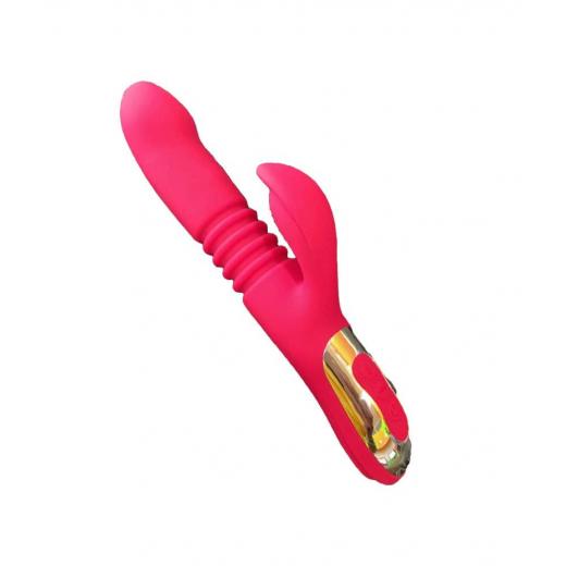 Clit & G-spot Licking Thrusting Chargeable Vibrator
