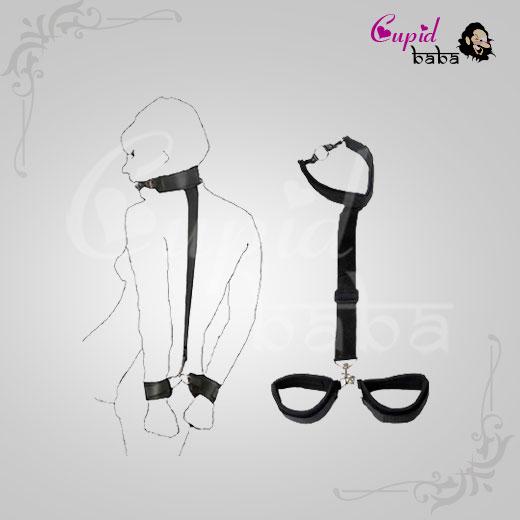 Collar Ring Mouth Gag & Handcuffs Restraints