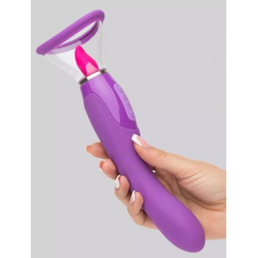 Fantasy For Her Vibrating Pussy Pump And Tongue Vibrator