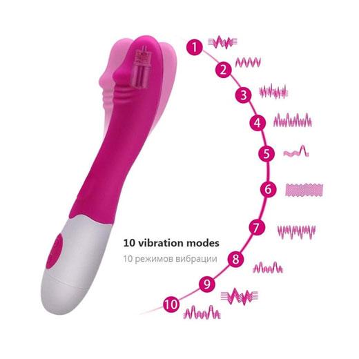 10 Speed G-Spot Dildo Vibrator For Clitoris Vaginal Stimulation