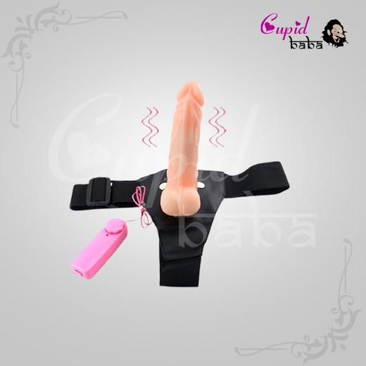 Hollow Strap on Dildo With Vibration & Balls