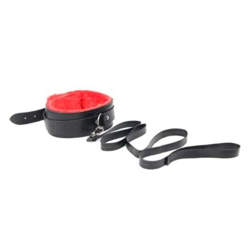 Luxury 12PCS Black Red Leather BDSM Bondage Kit