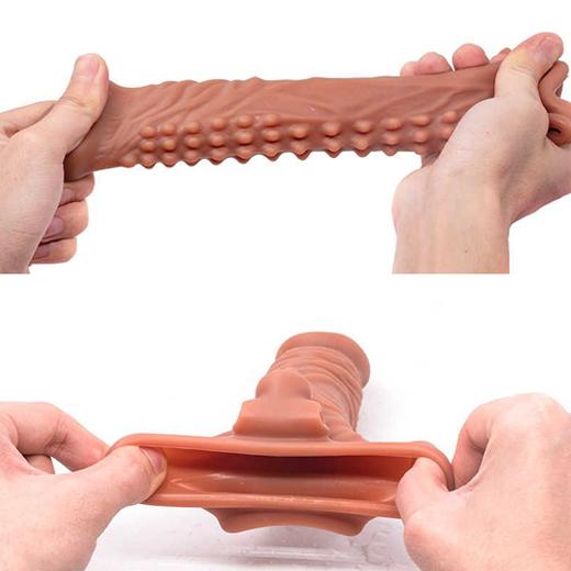 Liquid Silicone Penis Sleeve with Vibration