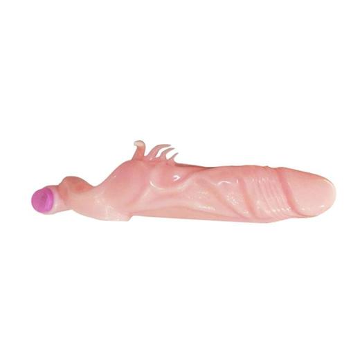Male Penis Extender Vibrator Soft Reusable Condom Sleeve
