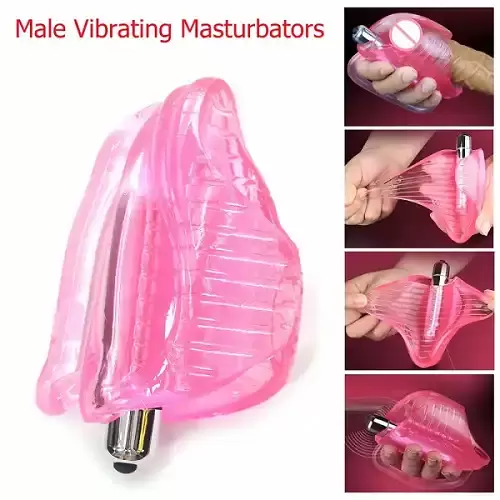 Vibrator Masturbator Penis Exercise Silicone Hand-Job Penis Massager