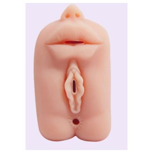 3 In1 Vagina Mouth Anal Pocket Pussy Male Masturbator