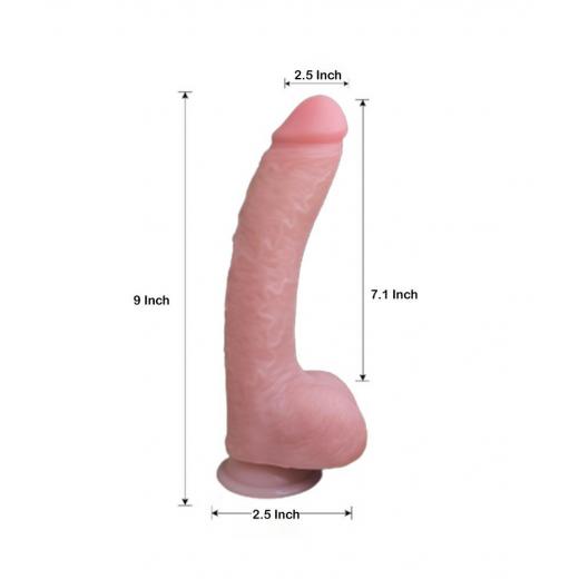 9 Inch Batman Suction Cup Dildo with Belt