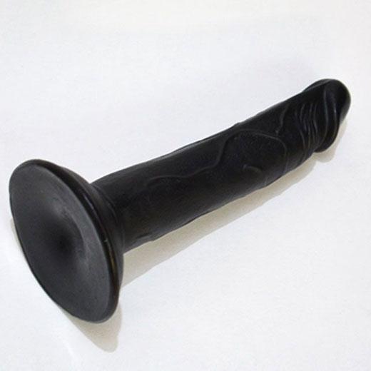 Realistic Black Suction Dildo Without Balls