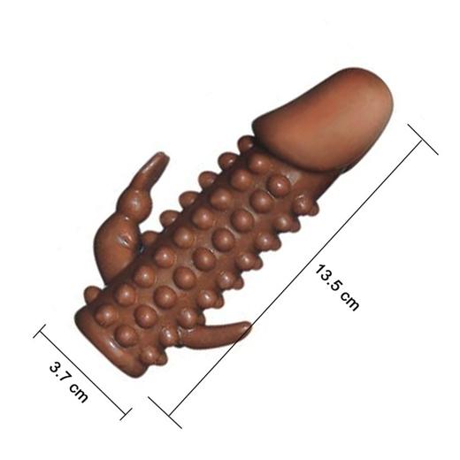 Soft Realistic Penis Enlargement Condom Sleeve