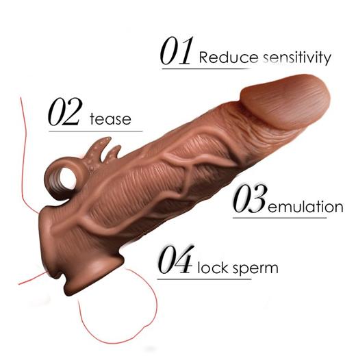 Realistic Penis Sleeve Thickened Condom
