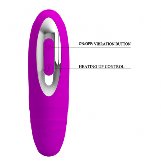 USB Rechargeable Heating Anal Vibrator Prostate Massager