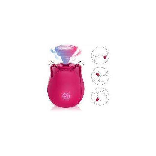 Rose Clitoral Sucking Vibrator With 7 Intense Suction Nipple Stimulator For Women