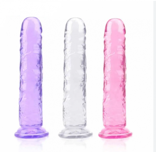Erotic Soft Jelly Anal Dildo Realistic Penis
