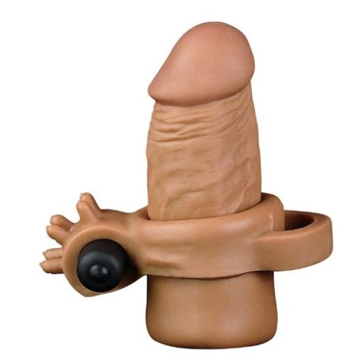 Soft Realistic Penis Extender Enlarger Dick Vibrator Sleeve