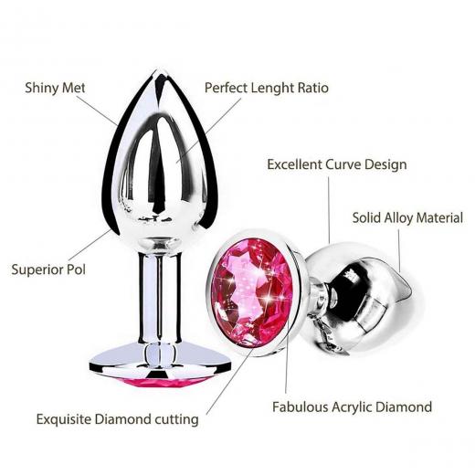 Stainless Steel Anal Plugs Trainer Kit - Luxury Diamond Jewelry