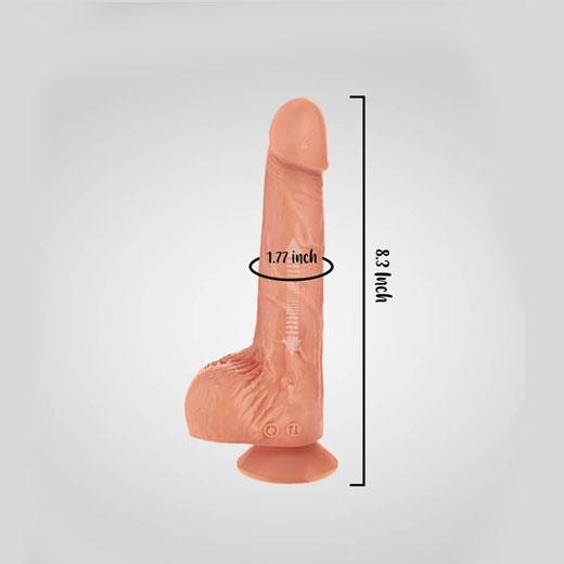 8.3 Inch Thrusting Dildo with Magnetic charging