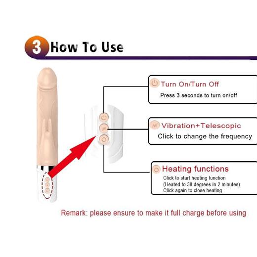 Vibrating Dildo with USB Rechargeable For women