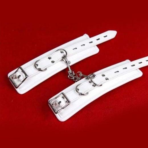 White Handcuffs Women Bondage