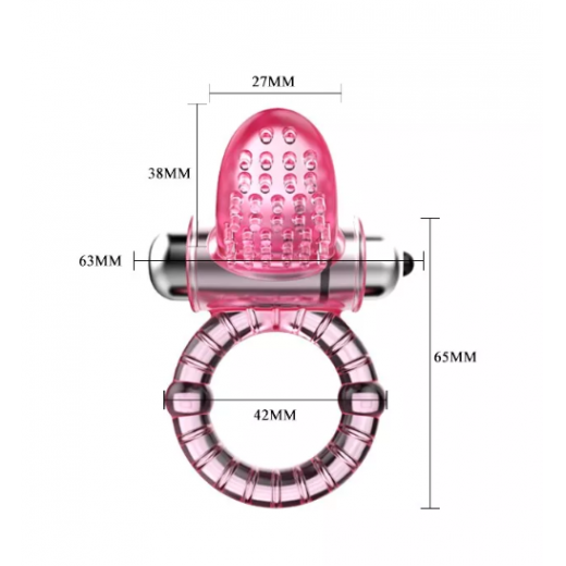 Silicone Vibrating Cock Ring Waterproof Penis Ring Vibrator