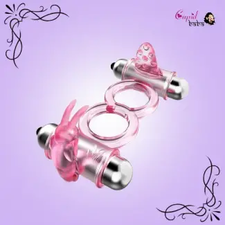 10 Speed Double Vibrating Cock Ring