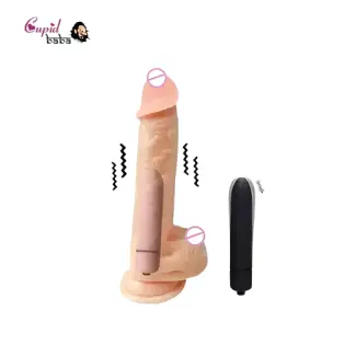 2 IN 1 Realistic Dildo With Vibrating Bullet Vibrator