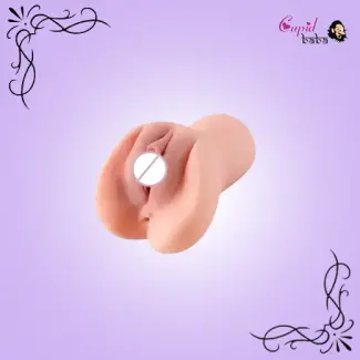 2 in 1 Male Masturbator Pocket Pussy with Realistic Textured Vagina and Tight Anus