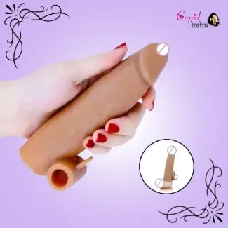5.5 Inch Liquid Silicone Vibrating Penis Sleeve