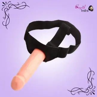 6 Inch Smooth Large Hollow Dildo With Belt