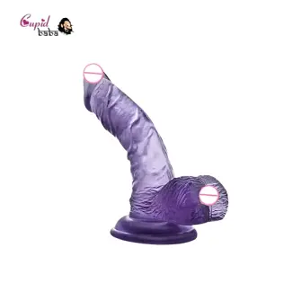 6.5 Blue Strong Suction With Balls Dildo
