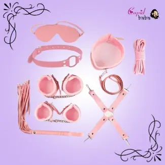 8Pcs Luxury Pink BDSM Kit