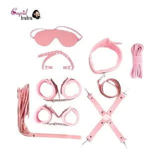 8Pcs Luxury Pink BDSM Kit