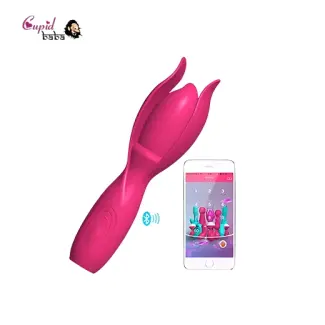 APP-Control Lotus Wand Vibrating Rechargeable Massager