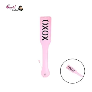 Adult Game PU Leather Hand Shank Whip (Pink /Black)