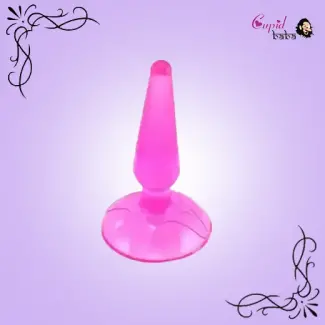 Anal plug with silicone suction cup