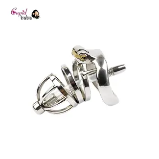 Attica Chastity Cage Lock with Urethral Tube For Men