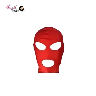 BDSM Hood Fetish Locking Open Mouth Eyes Mask