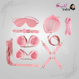 8Pcs Luxury Pink BDSM Kit